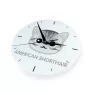 American Shorthair - MDF clock with graphics and the Art-Dog brand name