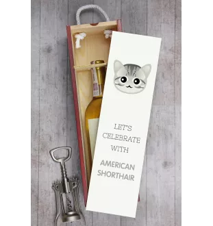 American Shorthair - wine box with graphics and the brand name Art-Dog