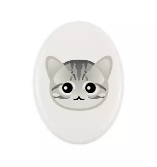 Amerykański krótkowłosy płyta nagrobna z kotem Art-Dog