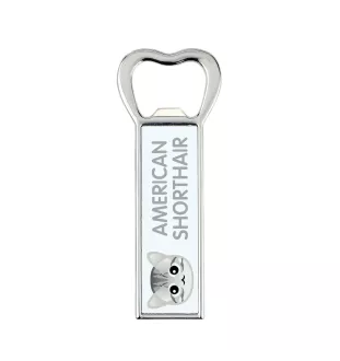 Américain à poil court - ouvre-bouteille avec graphisme et logo de la marque Art-Dog