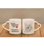 Américain à poil court - tasse avec un chat, une tasse adorable avec une anse en forme de cœur, un cadeau universel de la marque Art-Dog