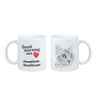 Américain à poil court - tasse avec un chat, tasse personnalisée avec impression, cadeau classique pour tous de la marque Art-Dog