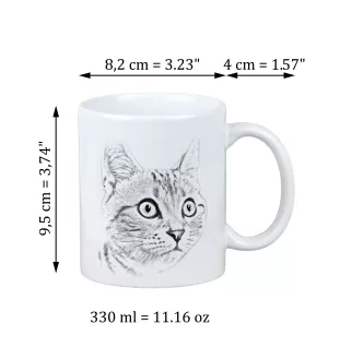 Américain à poil court - tasse avec un chat, tasse avec une photo, cadeau personnalisé de la marque Art-Dog