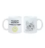 Amerikanisch Kurzhaar - Tasse mit Katze, fröhliche Tasse für Hundefreunde, personalisiertes Geschenk der Marke Art-Dog