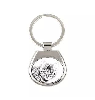 Bengalisch - Schlüsselanhänger mit Katze, Anhänger mit Aufdruck, personalisierter Anhänger der Marke Art-Dog