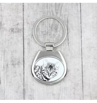 Bengal - keychain with a cat, keychain with a print, personalized pendant from the Art-Dog brand