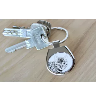 Bengal - porte-clés avec un chat, porte-clés imprimé, breloque personnalisée de la marque Art-Dog