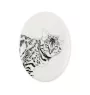 Bengal - une plaque commémorative avec une photo de chat, une plaque funéraire avec une impression, une plaque ovale personnalisée de la marque Art-Dog