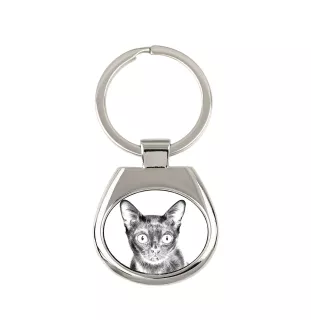 Bombay Cat - keychain with a cat, keychain with a print, personalized pendant from the Art-Dog brand