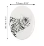 Bengal - une plaque commémorative avec une photo de chat, une plaque funéraire avec une impression, une plaque ovale personnalisée de la marque Art-Dog