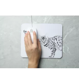 Bengal - mouse pad with print, personalized cat pad, unique gadget for an office worker from the Art-Dog brand