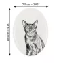 Chat de Bombay - une plaque commémorative avec une photo de chat, une plaque funéraire avec une impression, une plaque ovale personnalisée de la marque Art-Dog