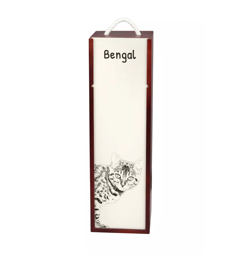 Bengalski pudełko na wino z kotem Art-Dog