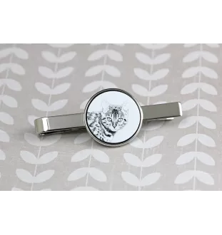 Bengalisch - Krawattenklammer mit Katzenmotiv, personalisierter Krawattenclip, einzigartiges Geschenk für Männer von der Marke Art-Dog