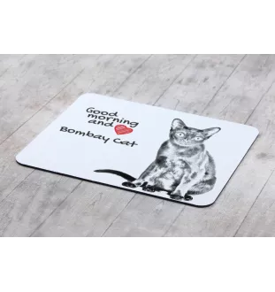 Chat de Bombay - tapis de souris imprimé, tapis de souris personnalisé avec un chat, un gadget unique pour un employé de bureau de la marque Art-Dog