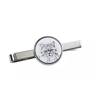 Britisch Langhaar - Krawattenklammer mit Katzenmotiv, personalisierter Krawattenclip, einzigartiges Geschenk für Männer von der Marke Art-Dog