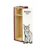 Bombay Cat - wine box with a cat, alcohol box with graphics, personalized gift box from the Art-Dog brand
