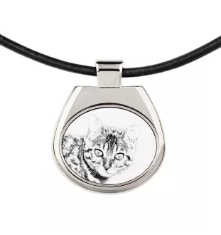 Bengal - cat necklace, personalized pendant with a photo, unique necklace for women and men by Art-Dog brand