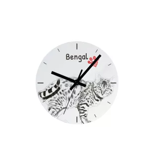 Bengalski zegar ze zdjęciem z konia Art-Dog