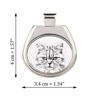 British Longhair - collier avec un chat, pendentif personnalisé avec une photo, collier unique pour hommes et femmes de la marque Art-Dog