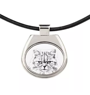 Britisch Langhaar - Halskette mit Katzenanhänger, personalisiertes Fotoanhänger, einzigartige Halskette für Frauen und Männer von der Marke Art-Dog