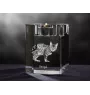 Bengal - Candle holder with cat photo, crystal tealight holder, personalised gift by Art-Dog brand