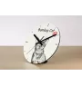 Bombay Cat - wall clock with a cat, shelf clock with a print, personalized home decoration from the Art-Dog brand