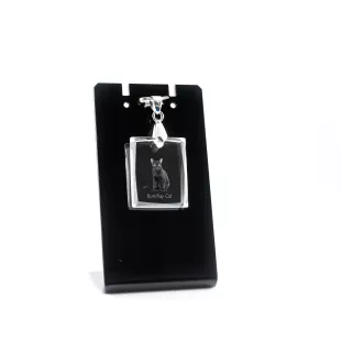 Bombay Cat - Crystal cat pendant, photo necklace, unique jewellery by Art-Dog