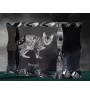 Bengal - crystal with a cat picture, glass statuette with a picture, unique frame with a picture from Art-Dog brand