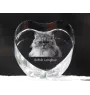 Brytyjski długowłosy serce kryształowe z kotem Art-Dog