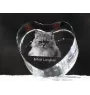 Brytyjski długowłosy serce kryształowe z kotem Art-Dog