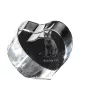 Bombay Cat - crystal clock with a picture of a cat, heart-shaped shelf clock, personalized standing clock by Art-Dog brand