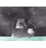 Brytyjski długowłosy zegar w kształcie serca z kotem Art-Dog