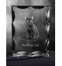 Chat de Bombay - cristal avec une photo de chat, une statuette en verre avec une photo, un cadre exceptionnel avec une photo de la marque Art-Dog
