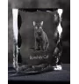 Bombay Cat - crystal with a cat picture, glass statuette with a picture, unique frame with a picture from Art-Dog brand