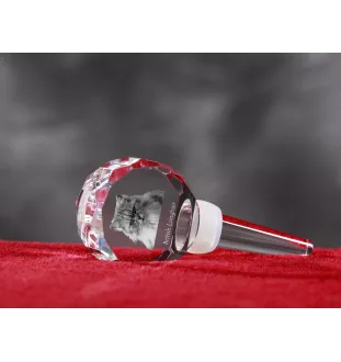 Brytyjski długowłosy grubszy stopper do wina z kotem Art-Dog