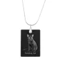 Chat de Bombay - Crystal pendant with cat, silver necklace with photo, personalised pendant by Art-Dog brand