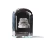 British Longhair - un cube en cristal avec une photo, une photo de chat dans le cristal, un presse-papiers cubique de la marque Art-Dog