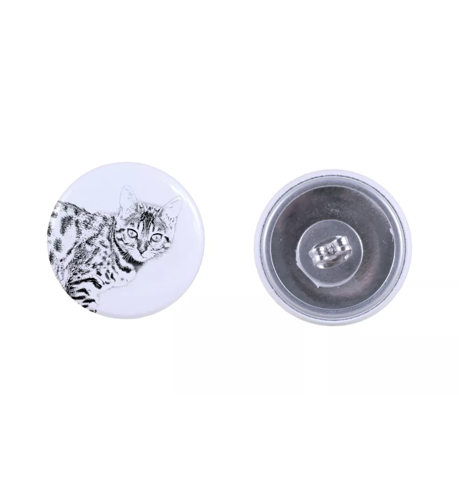 Bengalisch - Ohrringe mit geliebter Katze, eigenes Foto, perfektes Accessoire für Katzenliebhaber von der Marke Art.-Dog