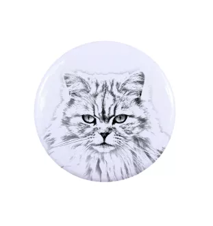 Brytyjski długowłosy pierścionek z kotem mały Art-Dog
