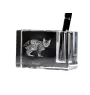 Bengal - Porte-stylos, organiseur en cristal avec photo de chat, décoration de bureau unique par la marque Art-Dog