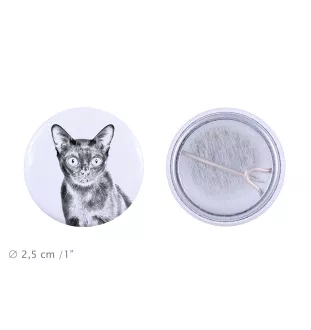 Chat de Bombay - un accessoire de sac à dos, un badge personnalisé, l'accessoire parfait pour les amoureux des animaux de la marque Art-Dog