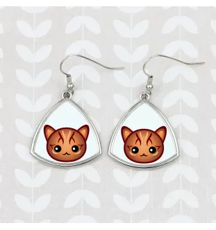 Bengal - elegant metal earrings as a gift from the Art-Dog brand