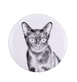 Bombajski przypinka z kotem duża Art-Dog