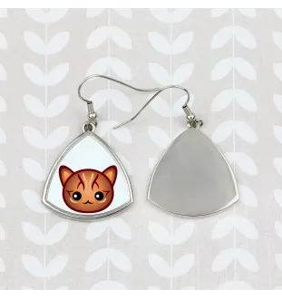 Bengal - elegant metal earrings as a gift from the Art-Dog brand