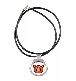 Bengal - pendant necklace with graphic on a chain strap by Art-Dog brand