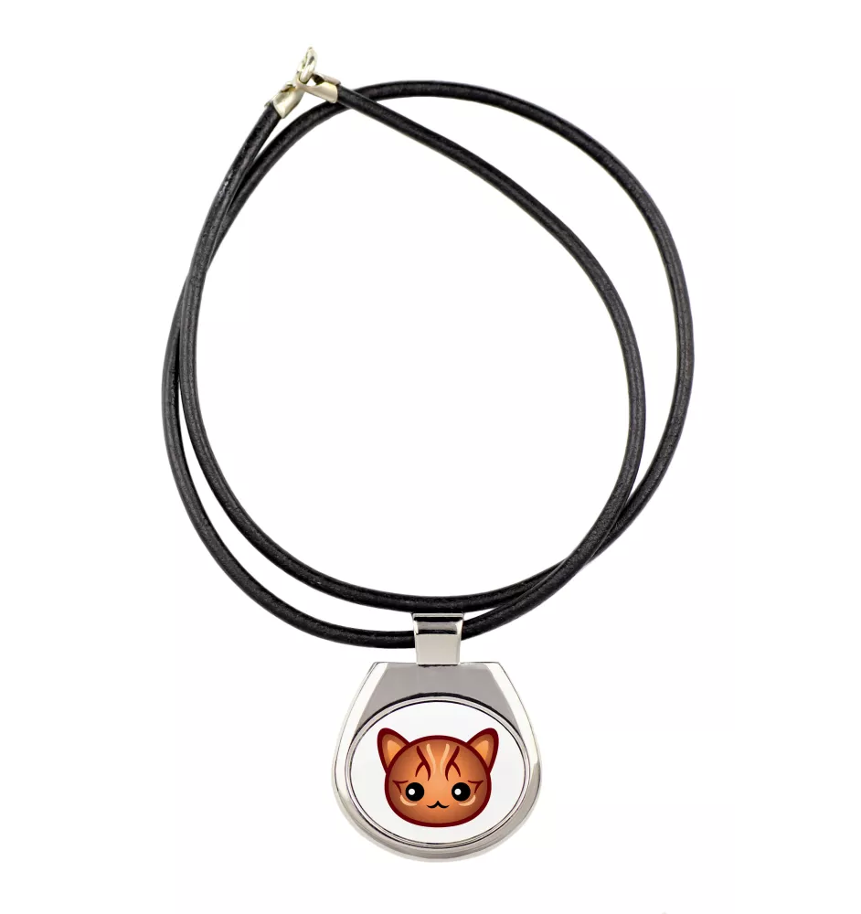 Bengal - pendant necklace with graphic on a chain strap by Art-Dog brand