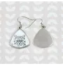 Britisch Langhaar - Katzenohrringe, hängende Ohrringe mit Bild, personalisierter Schmuck mit dem Aufdruck der Marke Art-Dog