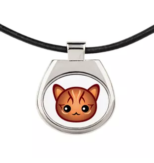 Bengal - pendant necklace with graphic on a chain strap by Art-Dog brand