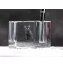 Bombay Cat - Pen stand, crystal organiser with cat photo, unique desk decoration by Art-Dog brand